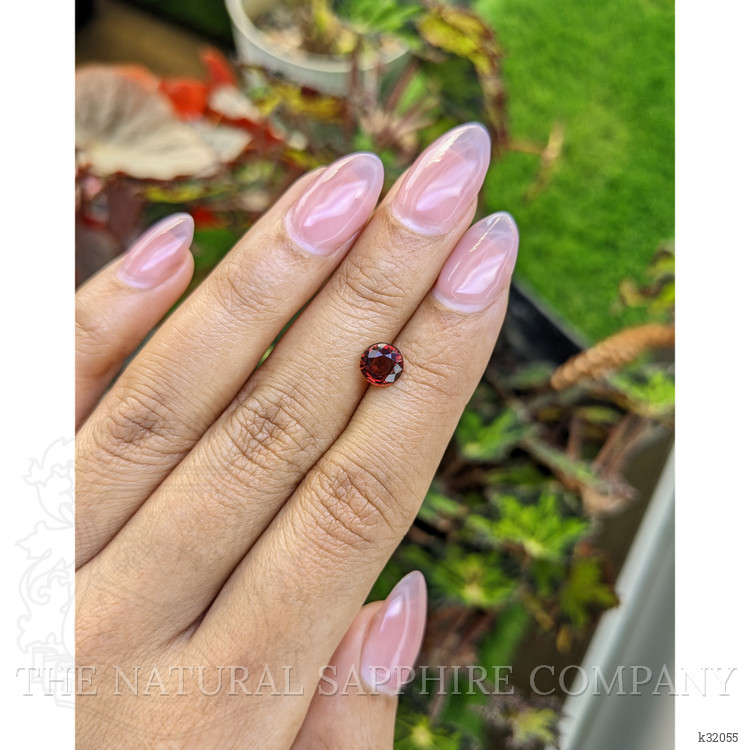 1.35 Ct. Red Rhodolite Garnet from Mozambique