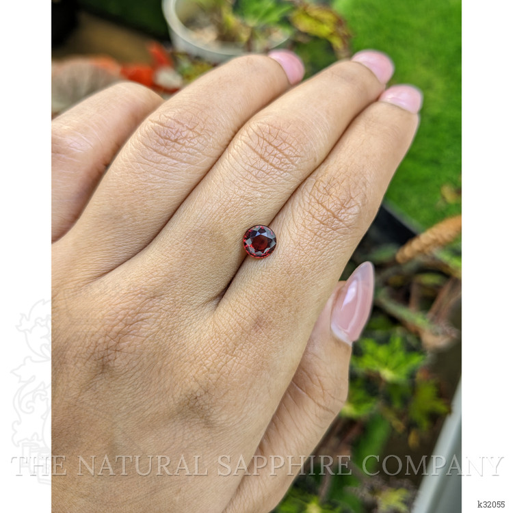 1.35 Ct. Red Rhodolite Garnet from Mozambique