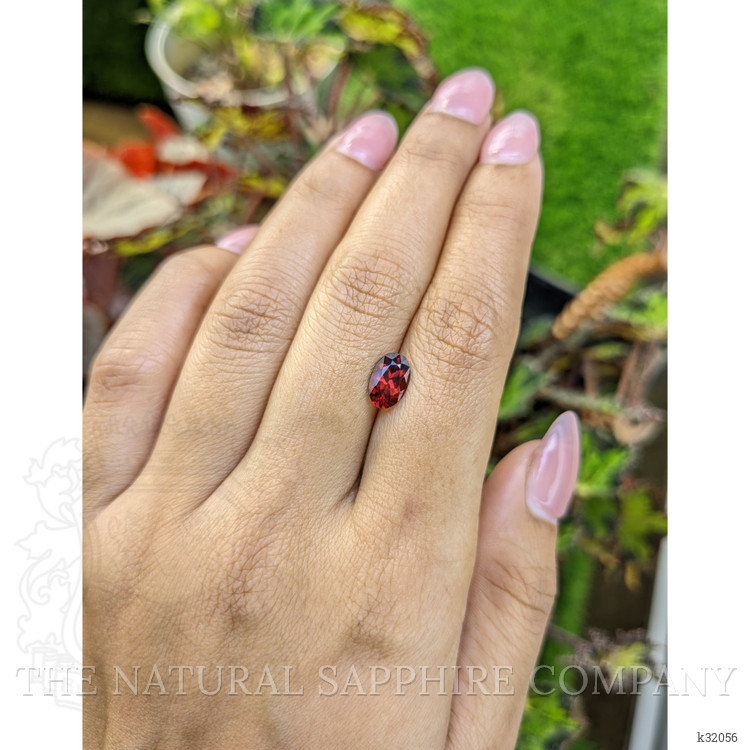 1.41 Ct. Red Rhodolite Garnet from Mozambique