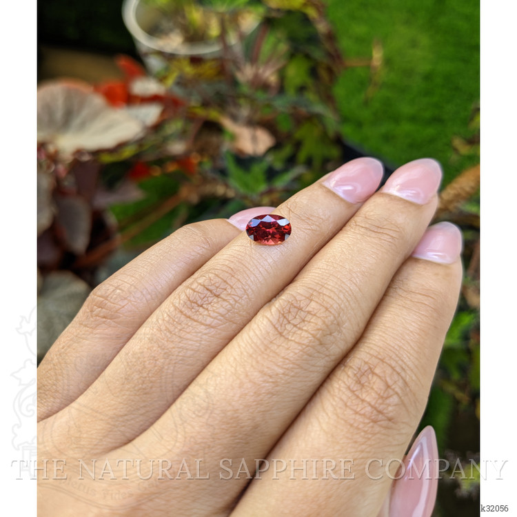 1.41 Ct. Red Rhodolite Garnet from Mozambique