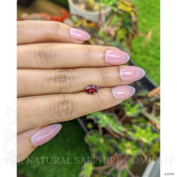 1.41 Ct. Red Rhodolite Garnet from Mozambique