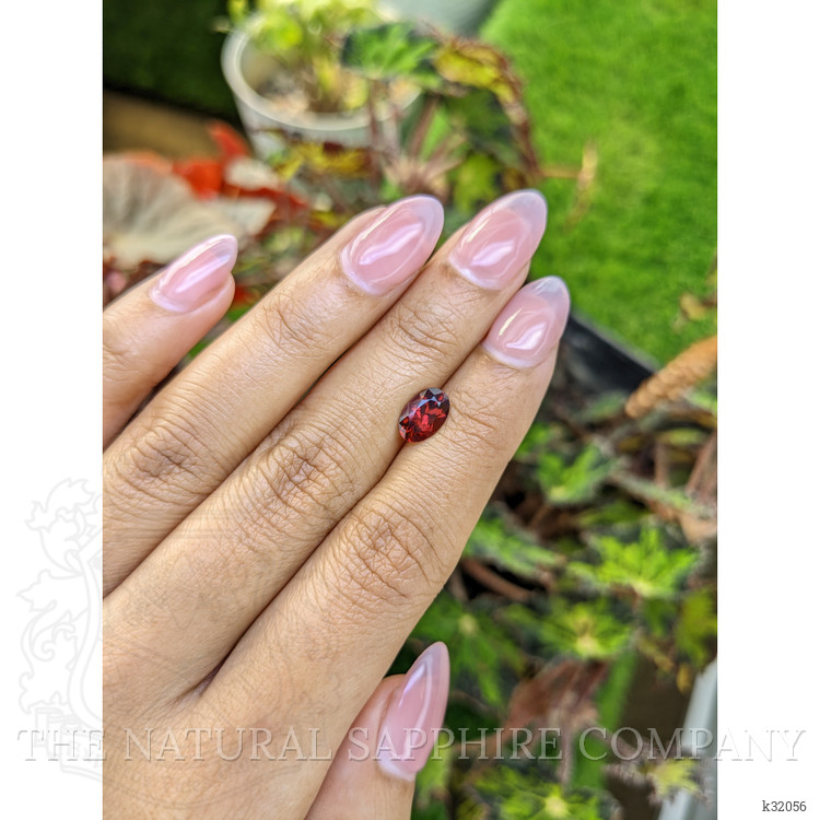 1.41 Ct. Red Rhodolite Garnet from Mozambique