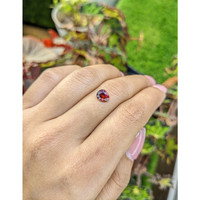 1.12 Ct. Red Rhodolite Garnet from Mozambique Life Style