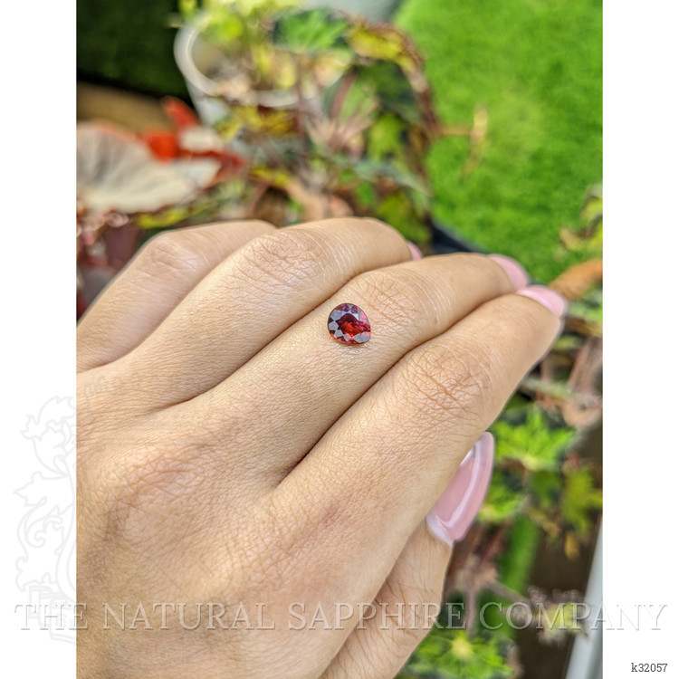 1.12 Ct. Red Rhodolite Garnet from Mozambique