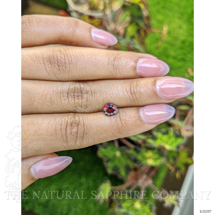 1.12 Ct. Red Rhodolite Garnet from Mozambique