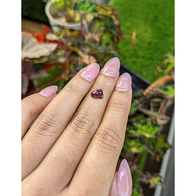 1.46 Ct. Reddish Purple Rhodolite Garnet from Mozambique