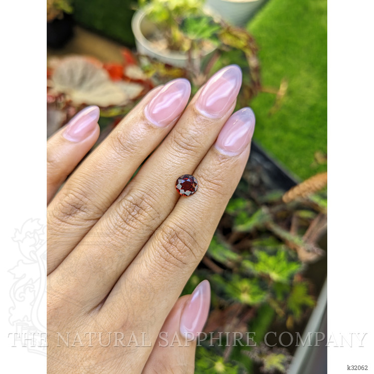 1.38 Ct. Red Almandine Garnet from Mozambique