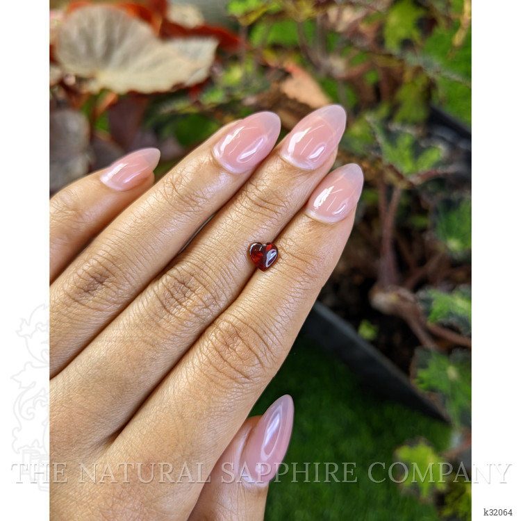 0.99 Ct. Red Cabochon Almandine Garnet from Mozambique