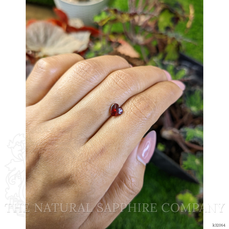 0.99 Ct. Red Cabochon Almandine Garnet from Mozambique