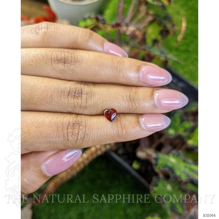 0.99 Ct. Red Cabochon Almandine Garnet from Mozambique