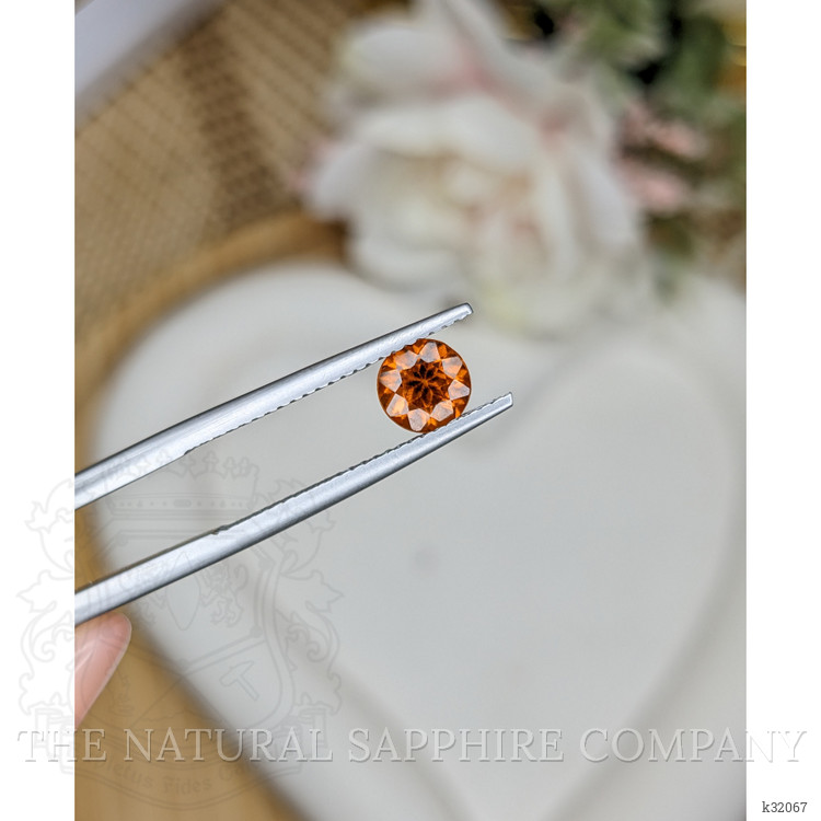 0.88 Ct. Orange Hessonite Garnet from Madagascar