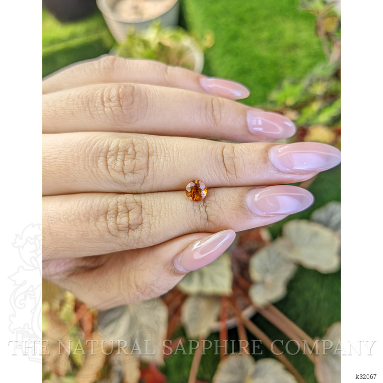0.88 Ct. Orange Hessonite Garnet from Madagascar