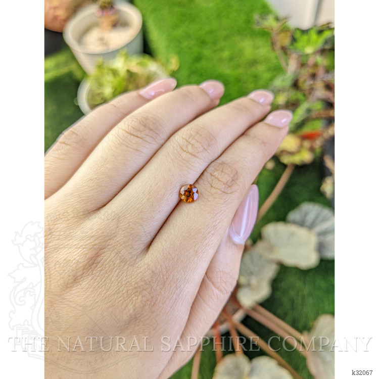 0.88 Ct. Orange Hessonite Garnet from Madagascar