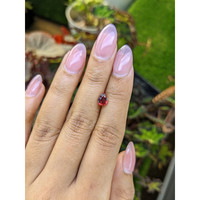 0.97 Ct. Purplish Red Almandine Garnet from Mozambique Life Style