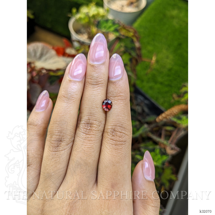 1.22 Ct. Red Almandine Garnet from Mozambique