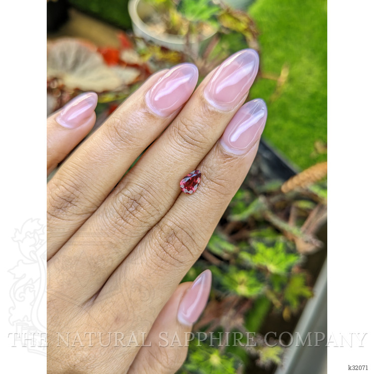 1.12 Ct. Purplish Red Rhodolite Garnet from Mozambique