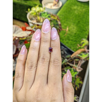1.02 Ct. Pinkish Purple Rhodolite Garnet from Mozambique Life Style