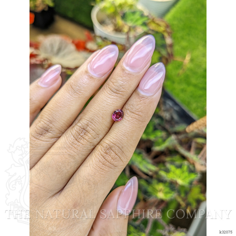 1.04 Ct. Pinkish Purple Rhodolite Garnet from Mozambique