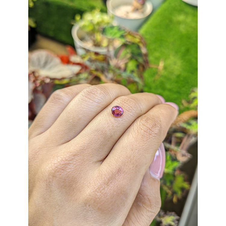 1.11 Ct. Pinkish Purple Rhodolite Garnet from Mozambique