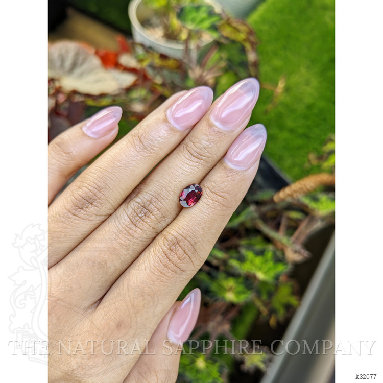 1.62 Ct. Red Rhodolite Garnet from Mozambique