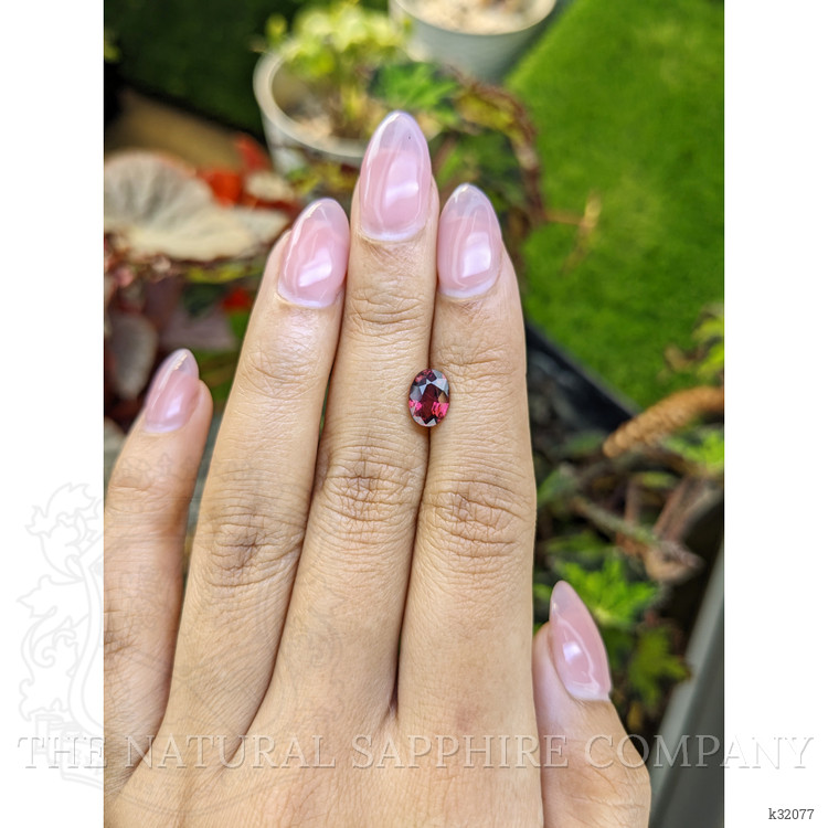 1.62 Ct. Red Rhodolite Garnet from Mozambique