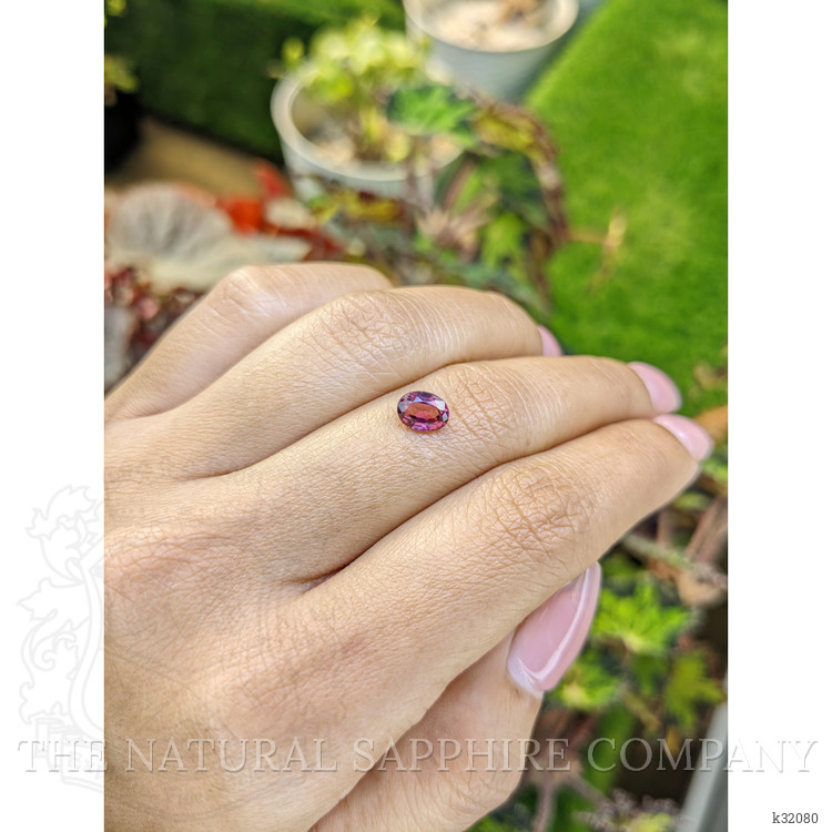 1.03 Ct. Pinkish Purple Rhodolite Garnet from Mozambique