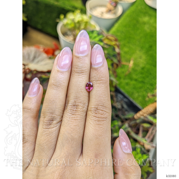 1.03 Ct. Pinkish Purple Rhodolite Garnet from Mozambique
