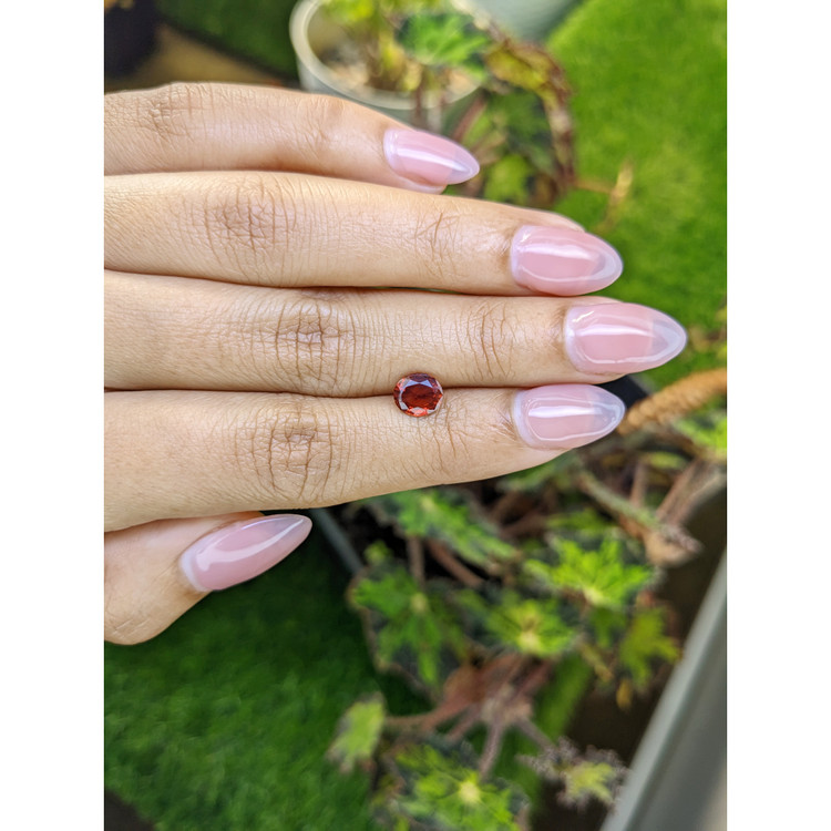 1.30 Ct. Orangish Red Almandine Garnet from Mozambique