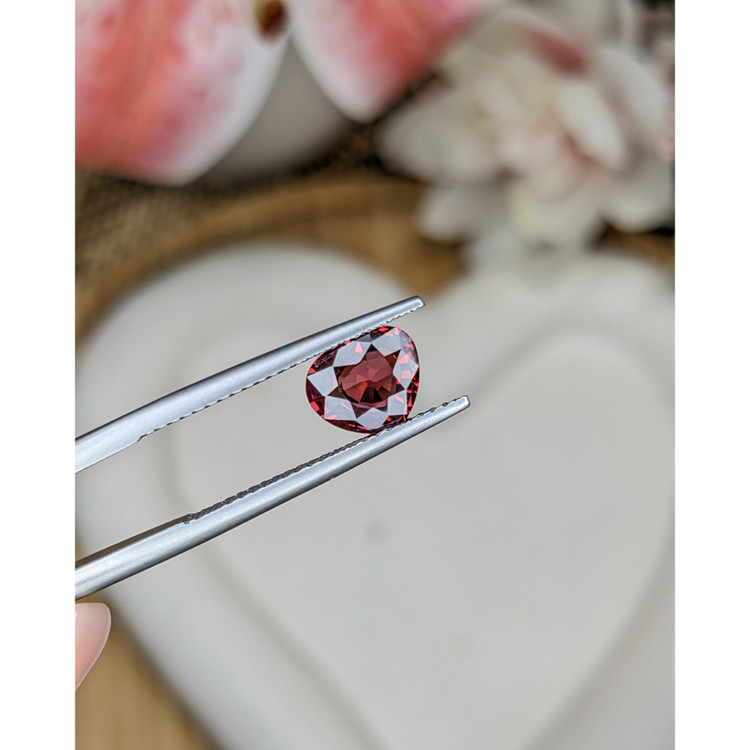 1.49 Ct. Red Rhodolite Garnet from Mozambique