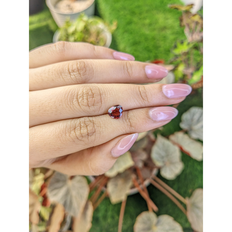 1.49 Ct. Red Rhodolite Garnet from Mozambique