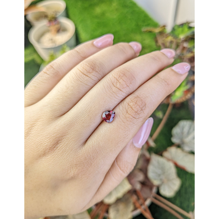 1.13 Ct. Reddish Purple Rhodolite Garnet from Mozambique
