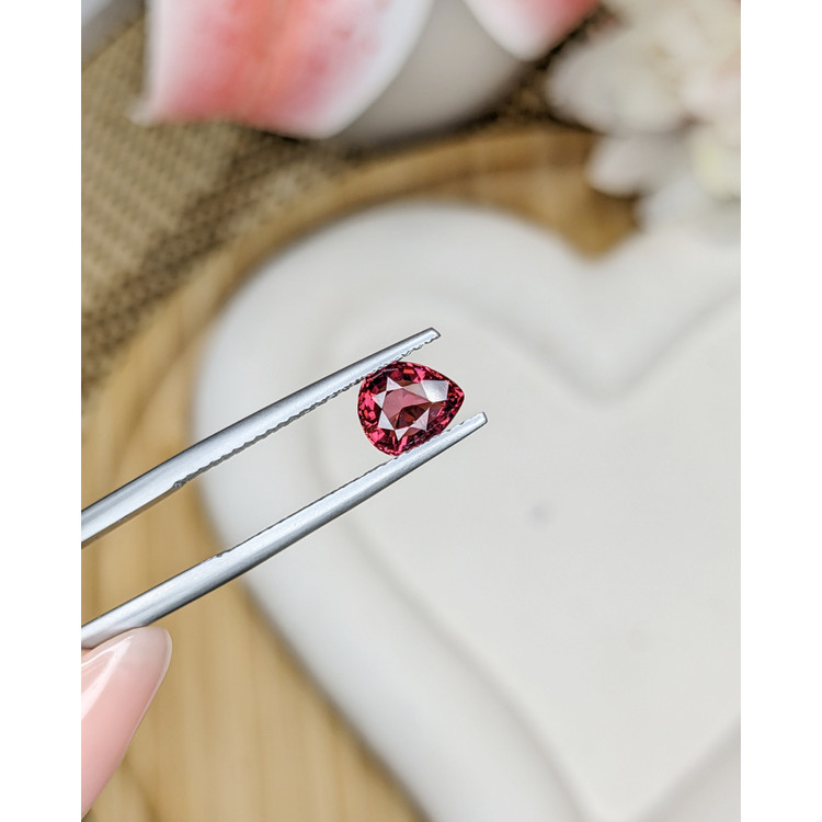 1.13 Ct. Reddish Purple Rhodolite Garnet from Mozambique