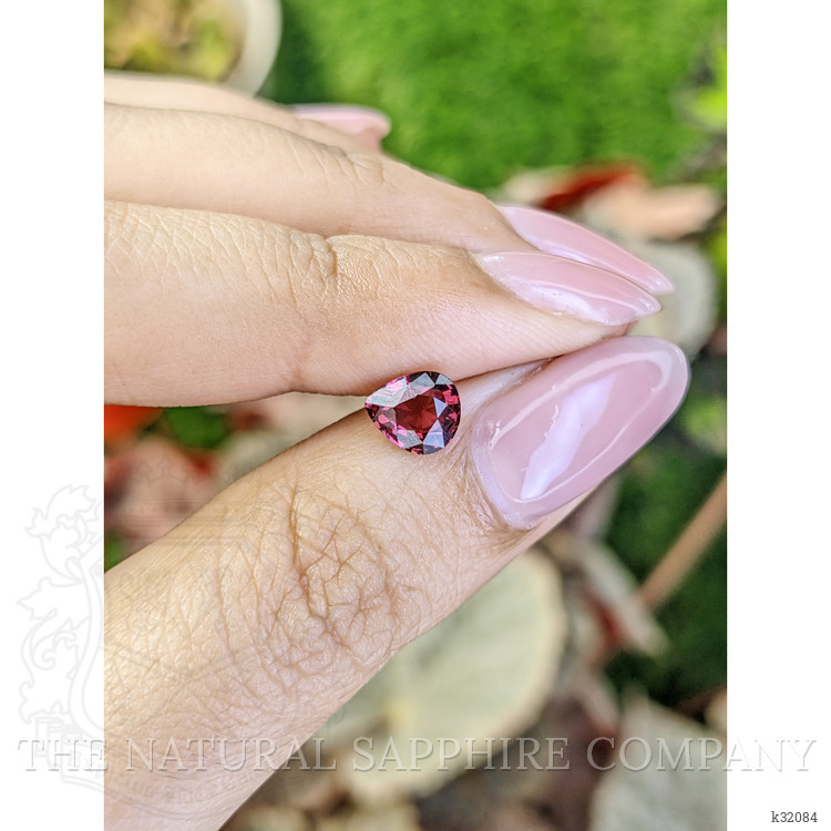 1.13 Ct. Reddish Purple Rhodolite Garnet from Mozambique
