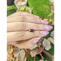 1.53 Ct. Purplish Red Rhodolite Garnet from Mozambique Life Style
