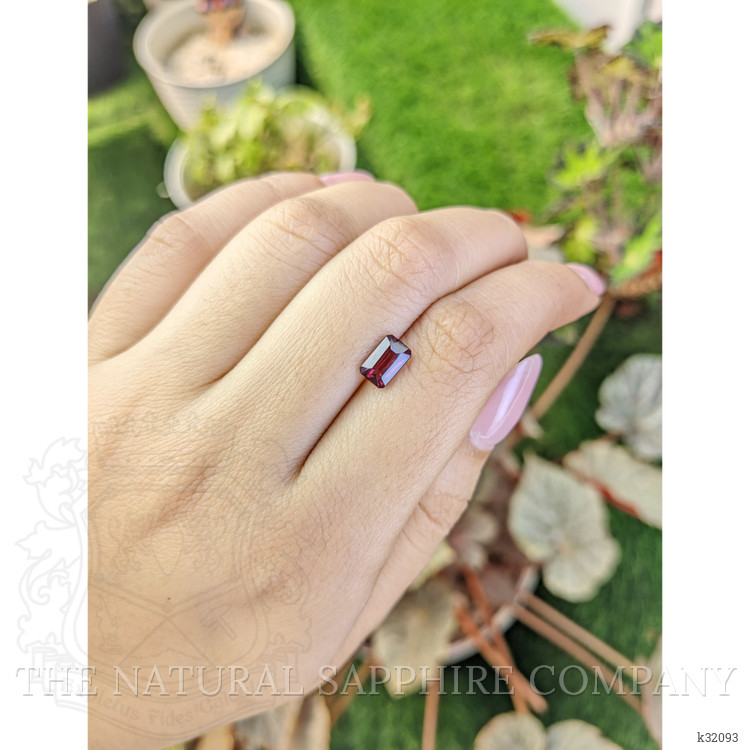 1.53 Ct. Purplish Red Rhodolite Garnet from Mozambique
