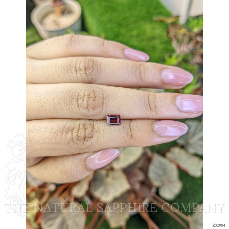 1.01 Ct. Purplish Red Rhodolite Garnet from Mozambique