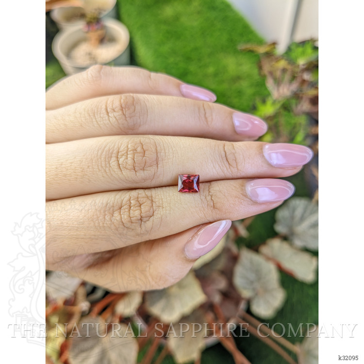 1.30 Ct. Red Rhodolite Garnet from Mozambique