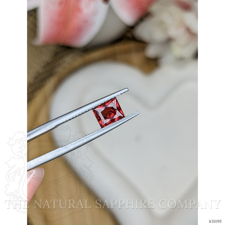 1.30 Ct. Red Rhodolite Garnet from Mozambique