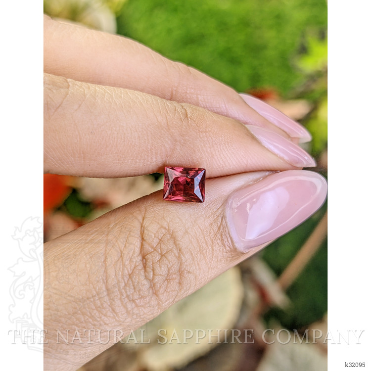 1.30 Ct. Red Rhodolite Garnet from Mozambique