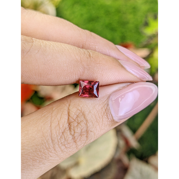 1.30 Ct. Red Rhodolite Garnet from Mozambique