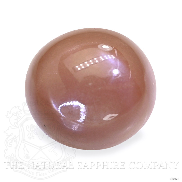3.78 Ct. Peach Cabochon Moonstone from Ceylon (Sri Lanka)