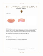 5.45 Ct. Peach Cabochon Moonstone from Ceylon (Sri Lanka) Appraisal