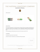 7.44 Ct. Tourmaline from Brazil Appraisal