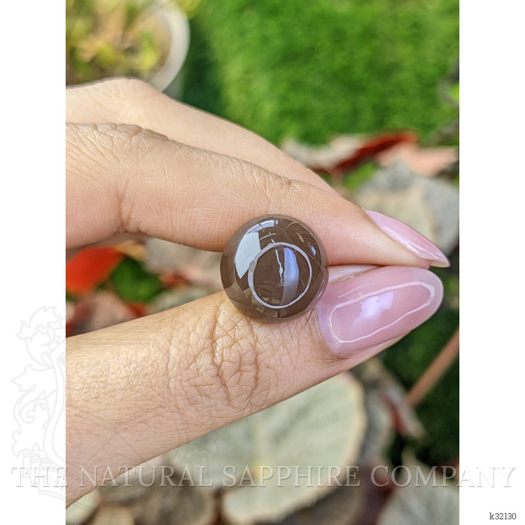 12.44 Ct. Brown Cabochon Moonstone from Ceylon (Sri Lanka)
