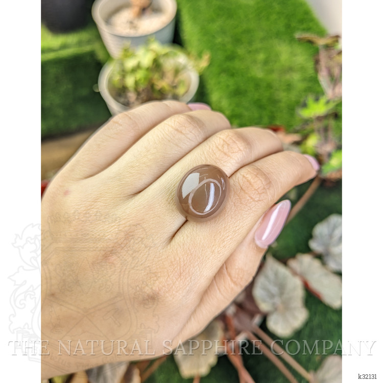 26.46 Ct. Brown Cabochon Moonstone from Ceylon (Sri Lanka)