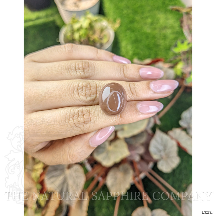26.46 Ct. Brown Cabochon Moonstone from Ceylon (Sri Lanka)