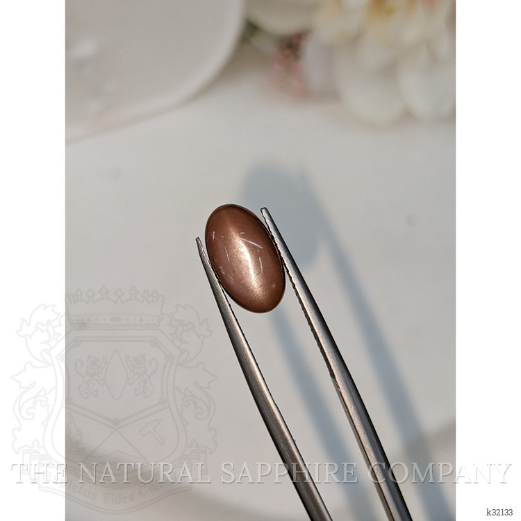 3.04 Ct. Peach Cabochon Moonstone from Ceylon (Sri Lanka)