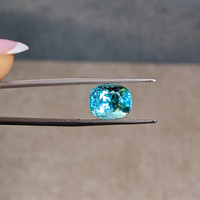 4.79 Ct. Greenish Blue Paraiba Tourmaline from Mozambique Life Style