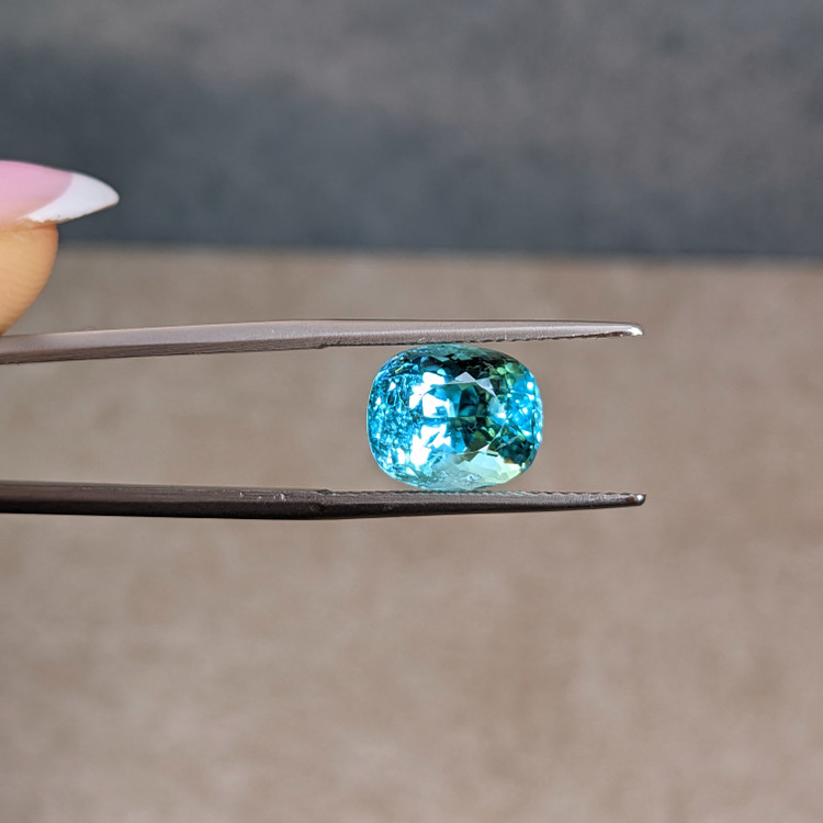 4.79 Ct. Greenish Blue Paraiba Tourmaline from Mozambique