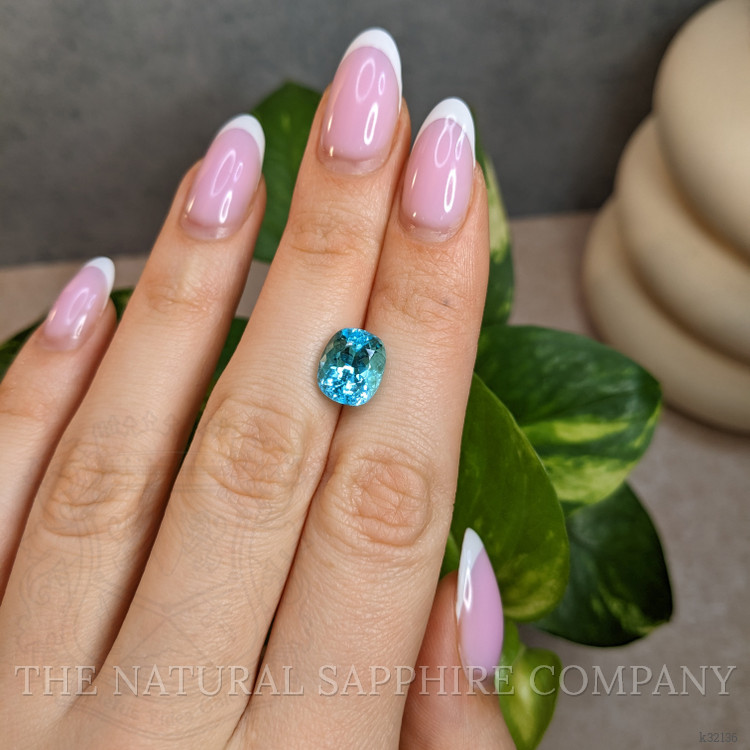 4.79 Ct. Greenish Blue Paraiba Tourmaline from Mozambique